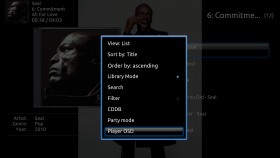 xTV-SAF has OSD in Context Menu